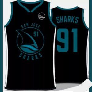 San Jose Sharks and Golden State Warriors Colab Jersey